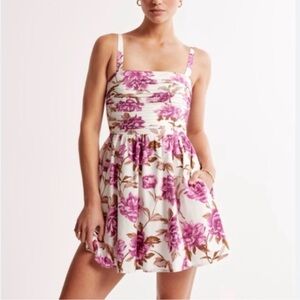 Abercrombie & Fitch Pink Floral Emerson Mini Dress